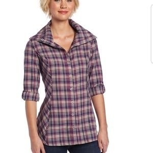 Royal Robbins Metro plaid tunic